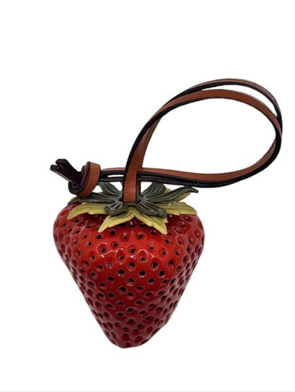 Strawberry Bag Charm Red
